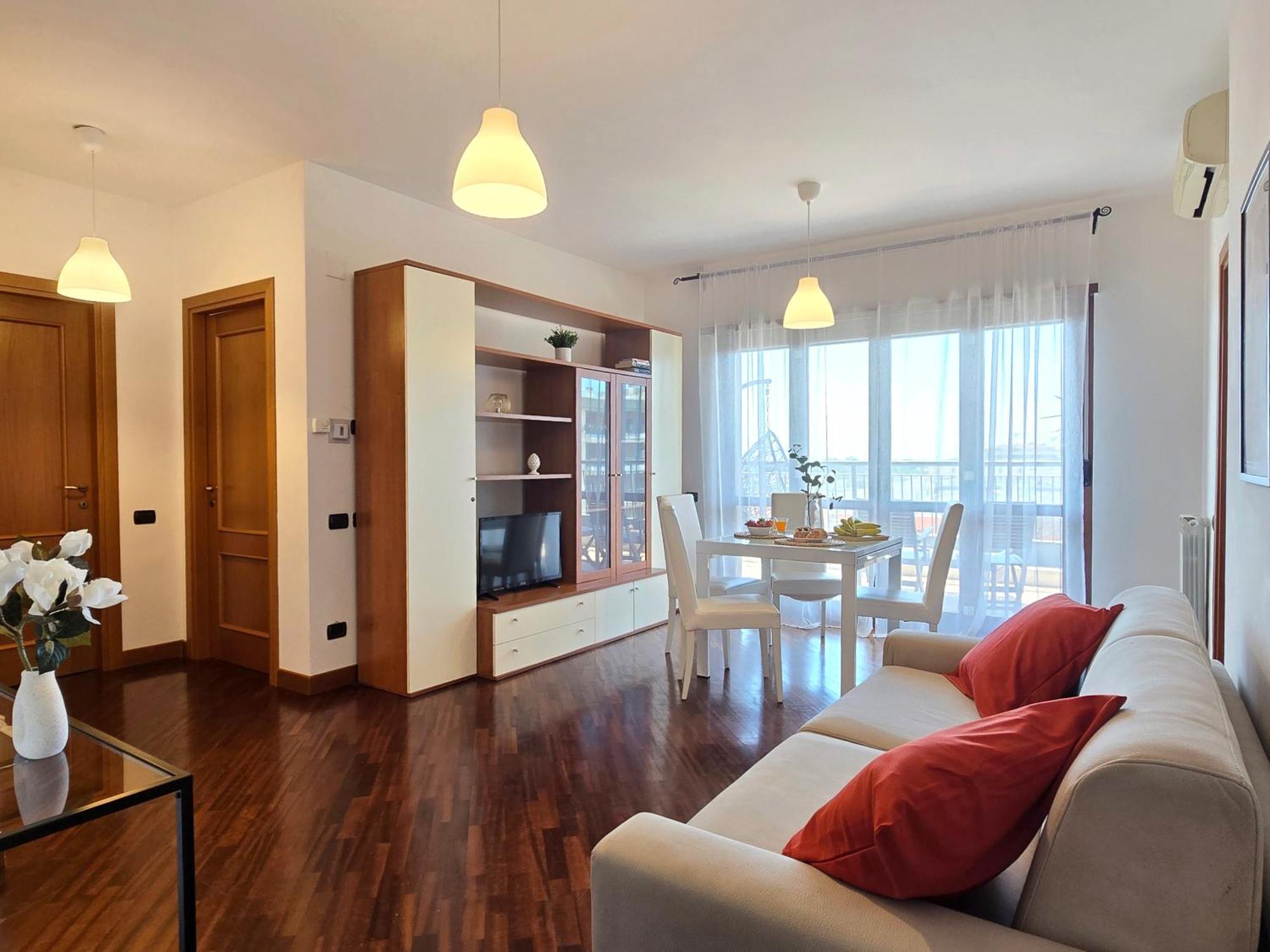 Golden Hour Apartment - Panoramic Terrace Fiumicino Eksteriør bilde